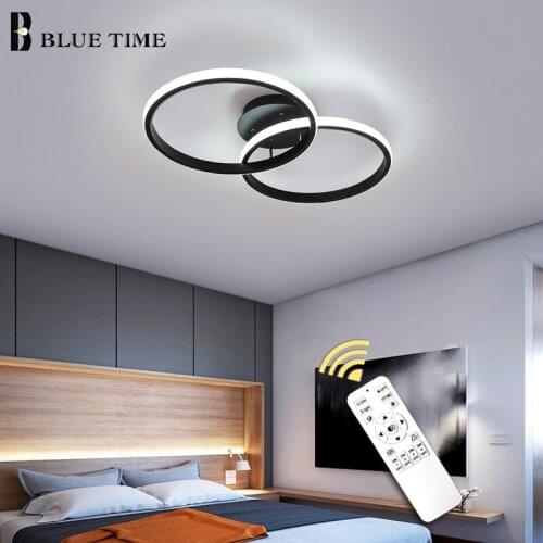 Modern Circle Rings Ceiling Lamp Home Bedroom Lighting Indoor Living Dining Room Kitchen LED Decoration Lustre Minimalist Lamps