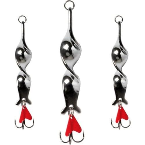 Rotating Spinner Spoon Metal Fishing Lures 10g 14g 21g 28g Artificial Bait with Treble Hook for Trout Pike Pesca Peche Tackle