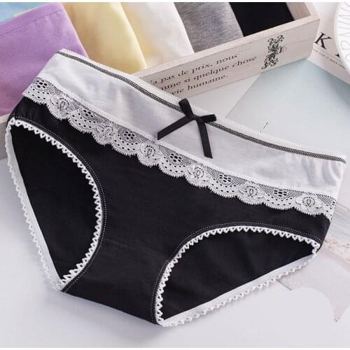 1 Pcs Kids Panties Baby Girls Lace Underwear Children Everyday Short Briefs Teens Girls Shorts Underpants 13-20 T