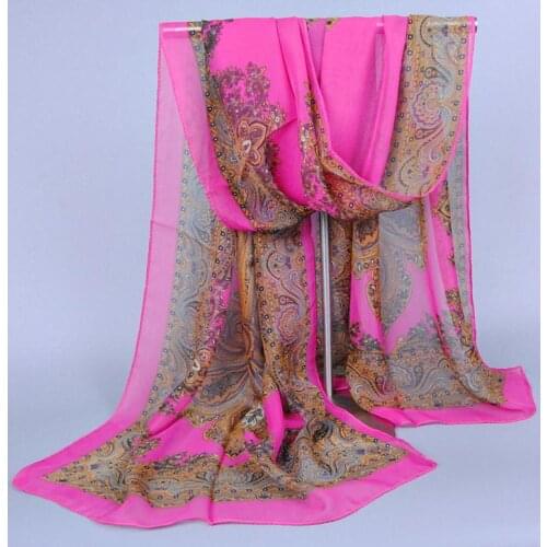 200pcs/lot 2017 new fashion spring Palace printing chiffon scarf shawl pashmina/Palace silk scarf