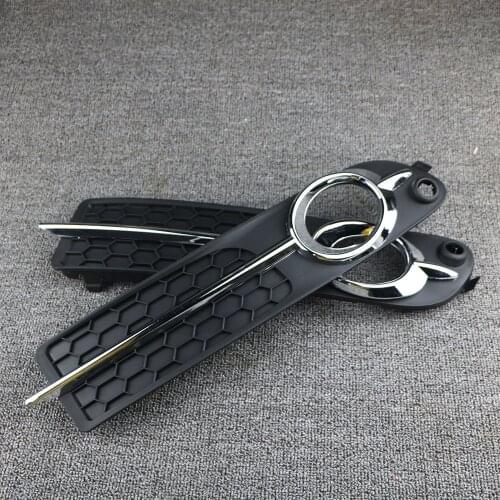 30790919 30790920 Front Left+Right Chrome Bumper Fog Light Lamp Foglight Cover Moulding Trim For Volvo S80 V70 2008 2009 2010