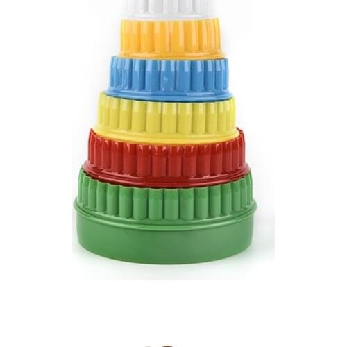 6pcs/lot Round Circle Shape PP Plastic Fondant Cookie Biscuit Dough Cutter Tiramisu Molds for Bakery Pastry Supplies NE 004