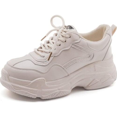 Free shipping old dad shoes female 2019 new casual white thick white shoes sports shoes sneakers women