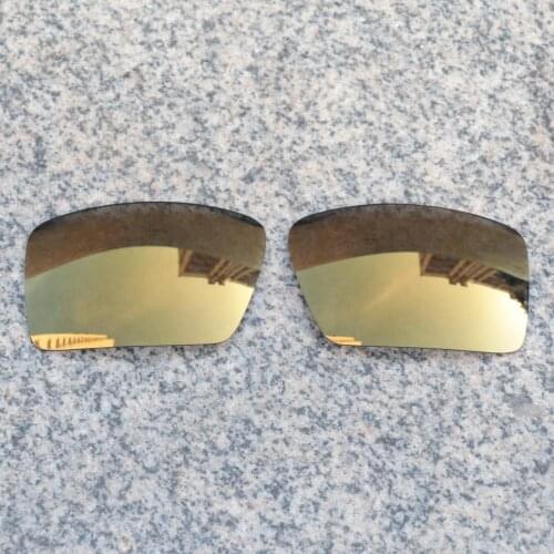 Wholesales E.O.S Polarized Enhanced Replacement Lenses for Oakley Eyepatch 2 Sunglasses - Bronze Gold Polarized Mirror