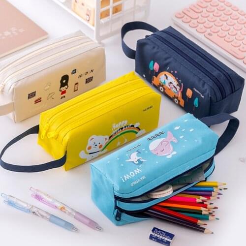 Pencil Cases Trousse Scolaire Kawaii Pen Cases Box Stationery High Capacity School Piorniki Cute Material Escolar Estojo Estuche