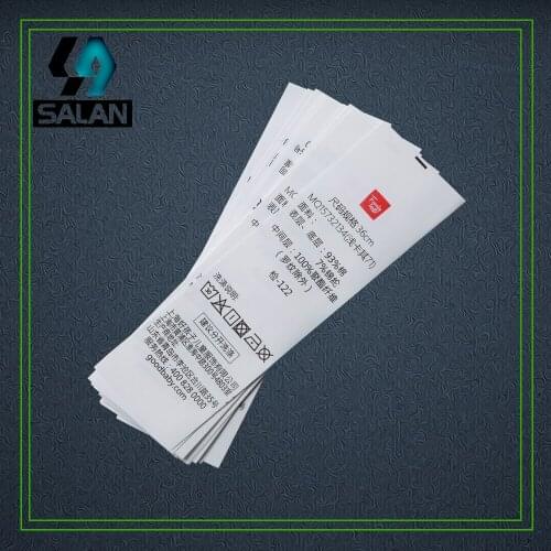 Custom Synthetic tape printed tags two colors logo Sewing Tag for clothing care labels fabric washing tags