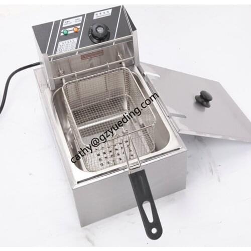 Commercial 8L electric Fish And Potato Chips Industrial Deep Fryer Fried Chicken Temperature hot pot