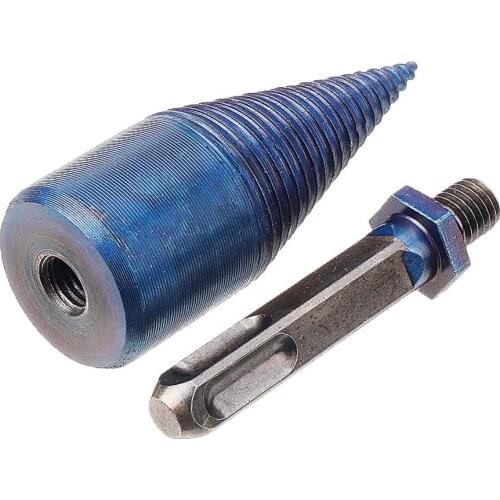 DANIU 32/42mm Nano-blue Coated HSS Firewood Splitter Drill Bit Wood Drilling Tools Firewood Chopper Breaker