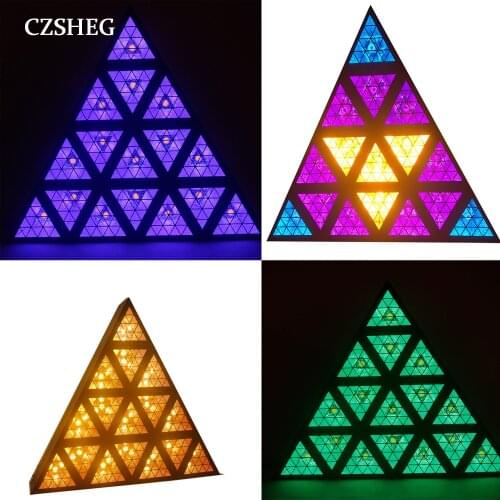 LED triangle light full color stage effect light performance light dyeing gradient effect DMX control DJ stage program