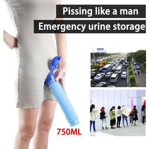 750ML Outdoor Reusable Mini Toilet Emergency WC Universal Portable Urinal Tool For Travel Camp Hiking Potty Children Training