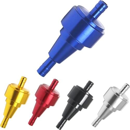 Universal Aluminum Motorcycle Dirt Bike Inline Fuel Oil Filter 6mm