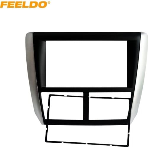 FEELDO Car 2DIN Refitting Radio Stereo DVD Frame Fascia Dash Panel Installation Kits Conversion For Subaru Forester/Impreza