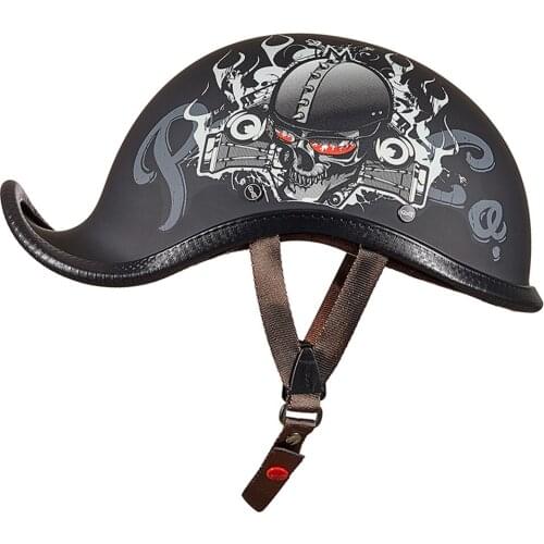 Retro Vintage Motorcycle Helmet Moto Helmet Half Face Scooter Biker Motorbike Racing Riding Crash Helmets Capacete Men Women