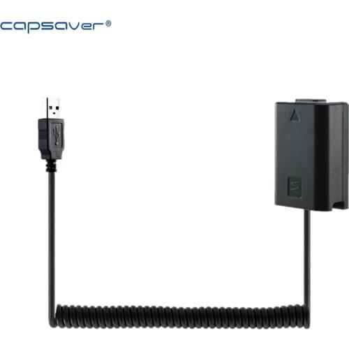 Capsaver NP-FW50 Dummy Battery A6300 A7S2 A5100 A7R A7m Camera External USB Charging Power Bank Power Supply for Sony