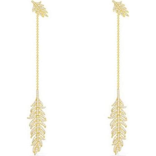 2019 new Fashion Vintage Feather Wings Long dangle Earrings for Women Jewelry high quality
