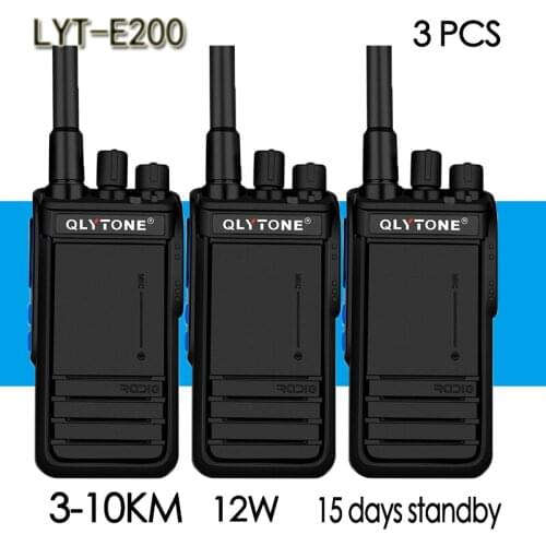 3PCS LYT walkie-talkie 12W high-power wireless professional civilian hand outdoor 10KM Ham Radio Communicator HF Transceiver