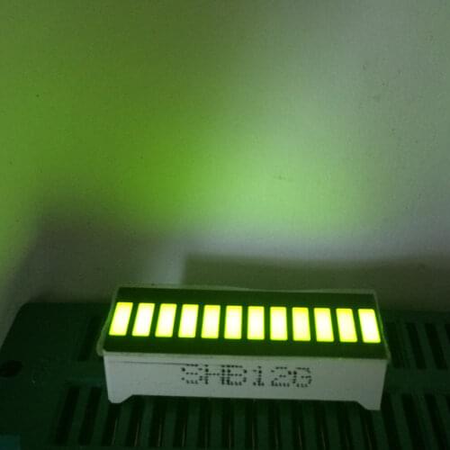5pcs Green 12 LED Bargraph Displays Green Light 12 Graphic-Bar LED Display