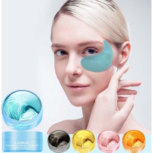 60pcs Retinol Eye Mask Collagen Eye Patch Skin Care Hyaluronic Acid Gel Serum Reduces Dark Circles Bags Eye Lines Repair Skin