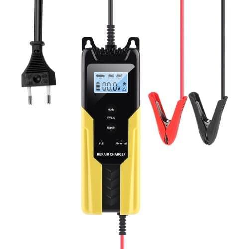 Car And Motorcycle Battery 12.0V / 6.0V Chargers Battery Chargers Vehicle Battery Chargers Digital LCD Display Battery Charger