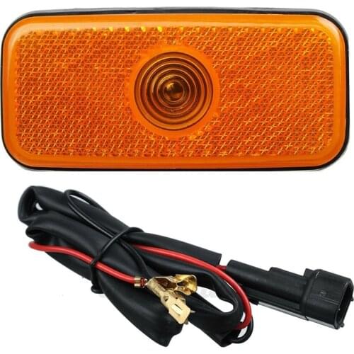 Car Light Side Marker Light Lamp Jumbo Shell Side Light Shell with Wiring Harness for Ford Transit MK6 MK7 2000-2013