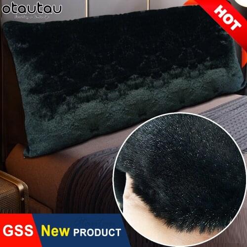 Bed King Size Body Pillow Case Soft Fluffy Plush Pillowcase Cover Car Chair Sofa Seat Backrest Cushion Bedding Block Home Decor