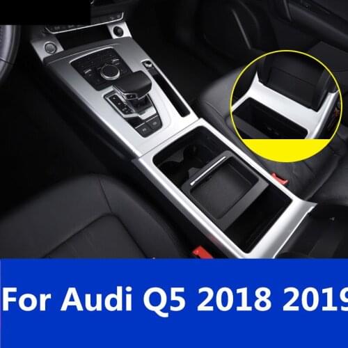 For Audi Q5 2018 2019 Middle Control panel decoration Gear position Water cup panel decoration Sequin decoration Accessories