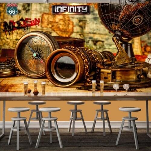 Photo wallpaper Retro navigational fresco decoration backdrop stereo living room wallpaper custom lobby studio mural