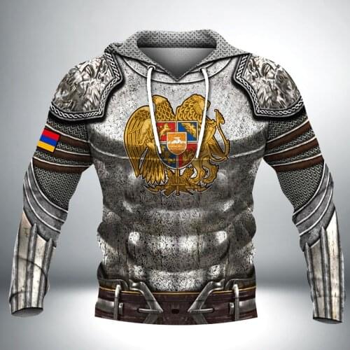 Armenia Lion Eagle American Skull Country Map Flag 3D All Printed Hoodie Man Women Harajuku Zipper Pullover Sweatshirt Jacket