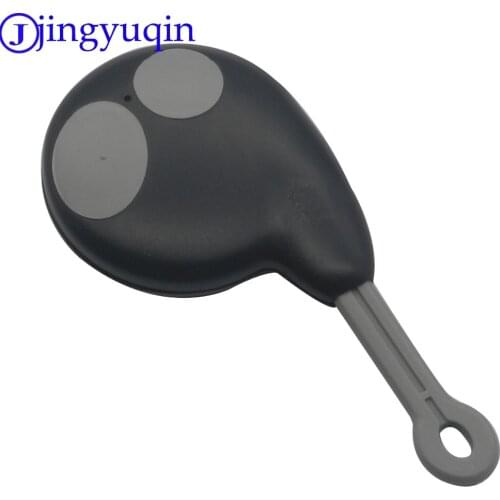 Jingyuqin Fob Replacement 2 Buttons Remote Car Key Shell Blank Cove Cobra Alarm For Honda/Toyota Smart Key Cover
