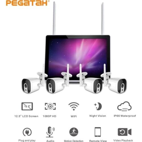 Video surveillance camera with NVR kit Video recorder Outdoor Wifi IP Security Camera Set Video Surveillance Kit Night Vision