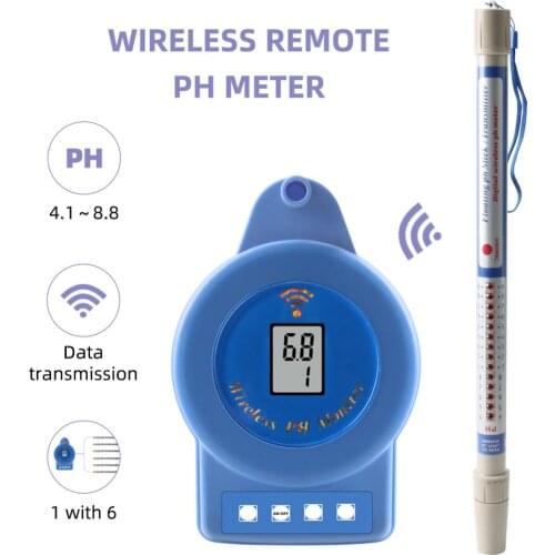 PH-029 Multi-point Wireless Digital Remote Online PH Monitor PH Monitor for Chemical Reaction Pool, Swimming Pool, Fish Pond