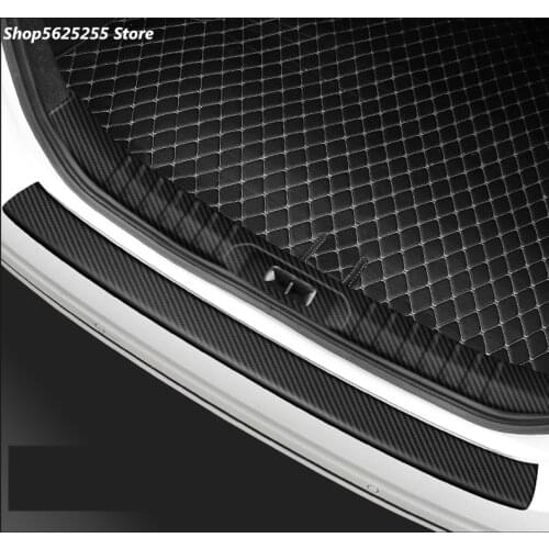 Rear Guard Modification Trunk Threshold For Nissan Qashqai J11 J10 2018 2019 2020 Carbon fiber Leather Car Accessories