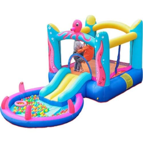 Inflatable Bounce House Jumper Playground Kids Play Castle Trampoline With Slides Jumping Bouncer Theme Park for Children
