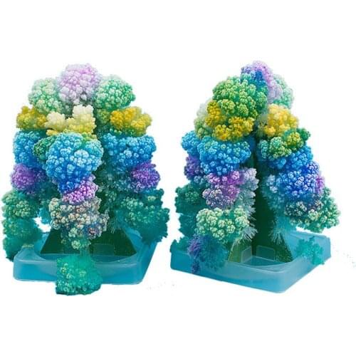 Novelty DIY Blooming Christmas Paper Tree Magic Growing Experiment Kids Toy Children Science Educational Toys Table Decor