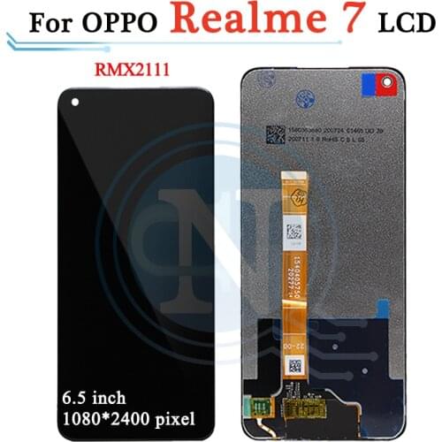 Original 6.5" For Oppo Realme 7 5G LCD Display Touch Screen Digitizer Assembly Replacement For Realme7 RMX2111