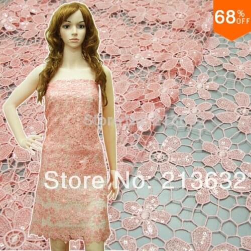 POs97-716 water soluble pearl sequins fabric textile and dress fabrics 120cm wide water soluble water-soluble fabric