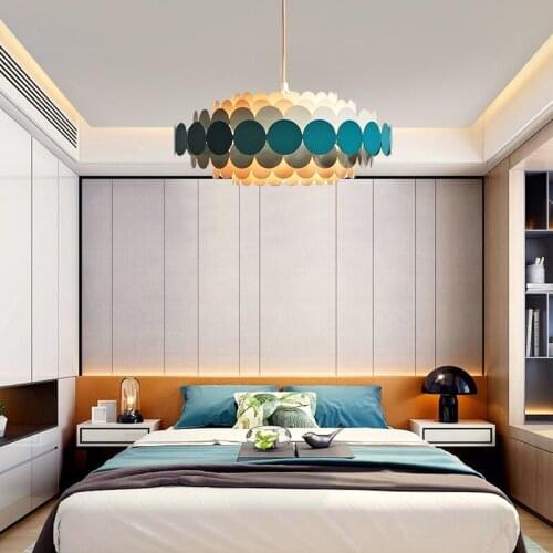 Postmodern creative bedroom chandelier sleek minimalist warm childrens room living room dining room model room designer lamps
