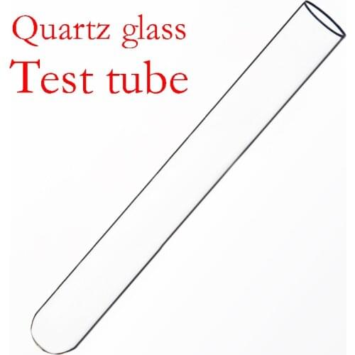 Quartz glass test tube,O.D. 25mm,L. 200mm,High temperature resistant glass test tube