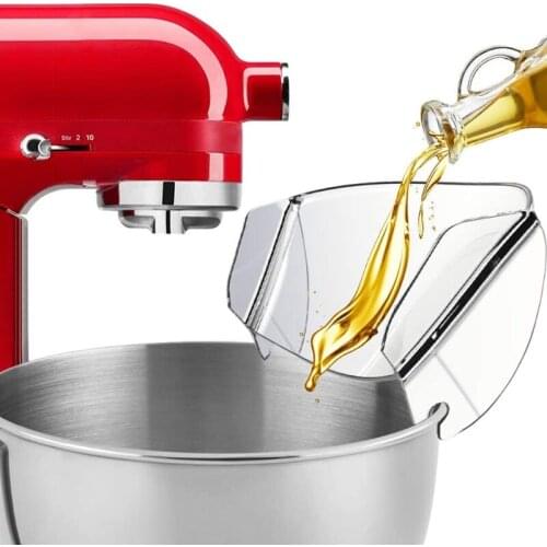 Pouring Shield, Universal Pouring Chute for Kitchen Bowls Mixer Attachments 425B