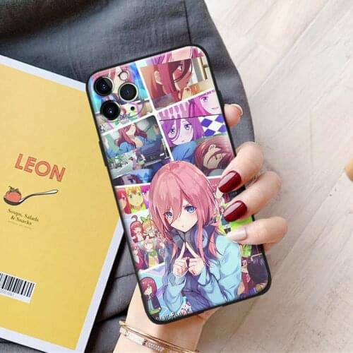 Gotoubun no hanayome anime manga silicone Phone Case FOR iPhone Se 6 6s 7 8 Plus X Xr Xs 11 12 Mini Pro Max Glass Cover Shell