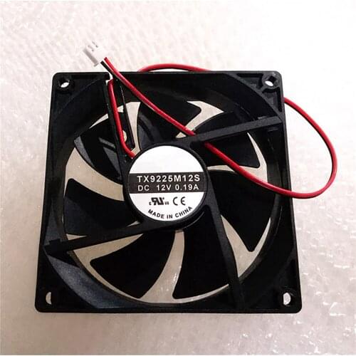 Replacement 12V 0.19A 9CM 9225 Cooling Fan Cooler 2 Pin for TX9225M12S