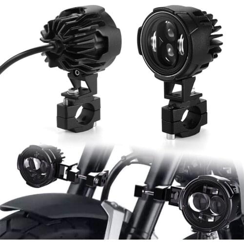 25W Motorcycle LED Auxiliary Spotlight 3000Lm White Fog Lights Driving Lamp for motorbike car dirt bike trucks SUVs UTV ATV