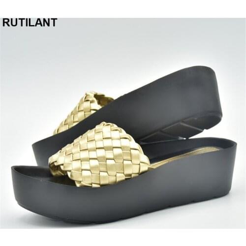 Latest African Shoes Without Bag Set Comfortable Women Shoes for Parties Female Open Toe Pumps 2021 Fashion Women Wedding Shoes