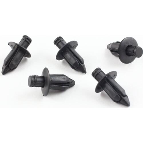 Universal 7mm Hole Plastic Push Fasteners Retainer Fit Panel Trim Clips for car door cards panels Expanding Rivet