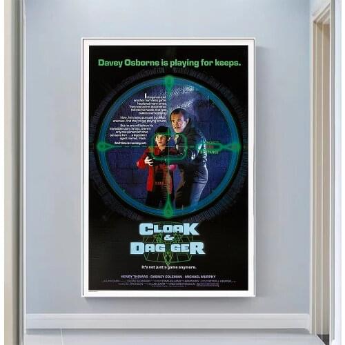 V0756 Cloak & Dagger Vintage Classic Movie Wall Silk Cloth HD Poster Art Home Decoration Gift