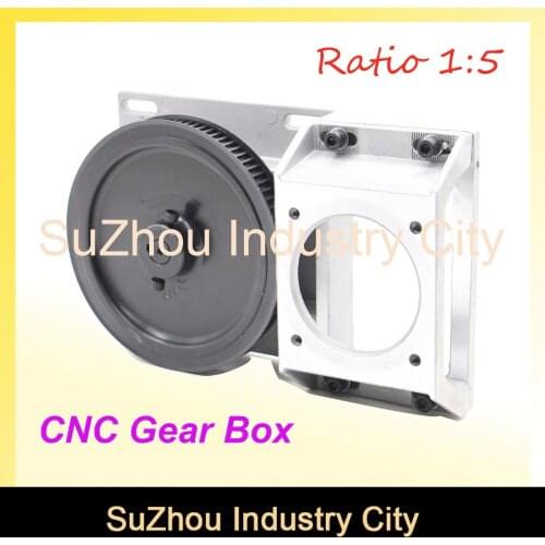CNC Gear Box Ratio 5:1 suitable Gearbox Helical teeth/ Straight teeth gearbox 1.25 module synchronous wheel reducer box 1.25M