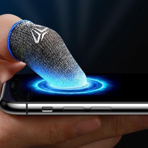 X3UA 1Pair Gaming Finger Sleeve Breathable Fingertips For PUBG Mobile Games Touch Screen Finger Cots Cover