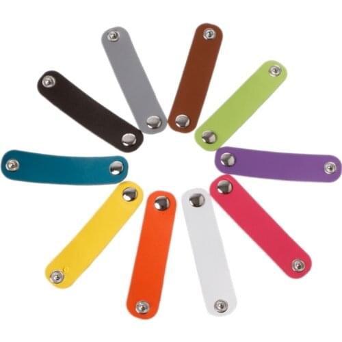 10Pcs Elegant Leather Scarf Buckle Silk Ring Clip Holder For Women Ladies Gifts