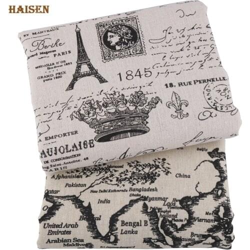 150*100CM/PCS Printed Linen Fabric Qualities linen Cloth For Quilting Sewing Curtains, Sofa, Bags, Table Cloths Cover Material