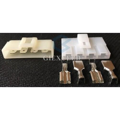 2 Sets 4 Pin Automotive Wire Harness Cable Socket Auto Female Male Connector With Terminals